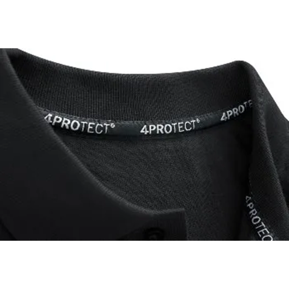 4PROTECT® Erkek Polo Yaka Tişört Siyah