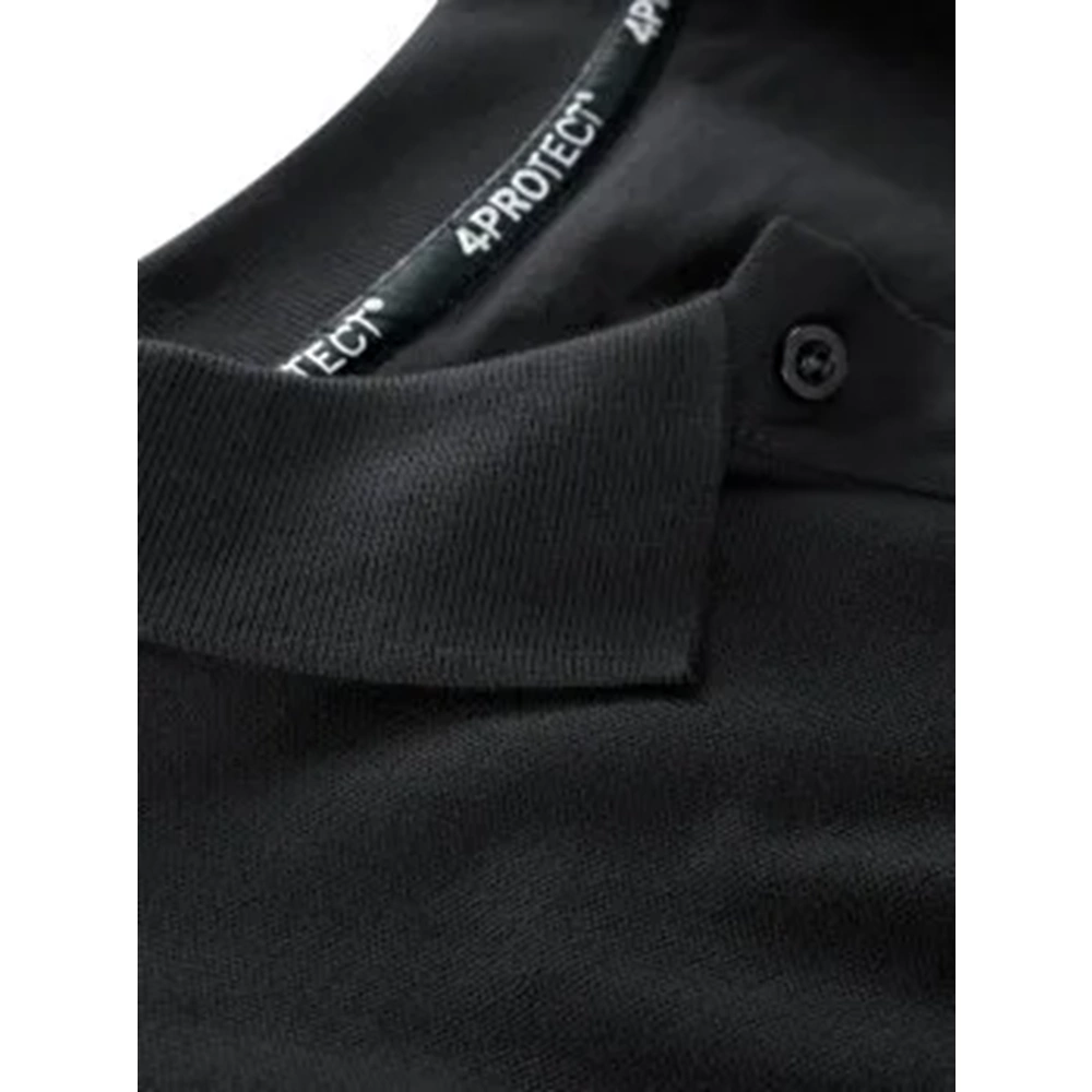 4PROTECT® Erkek Polo Yaka Tişört Siyah