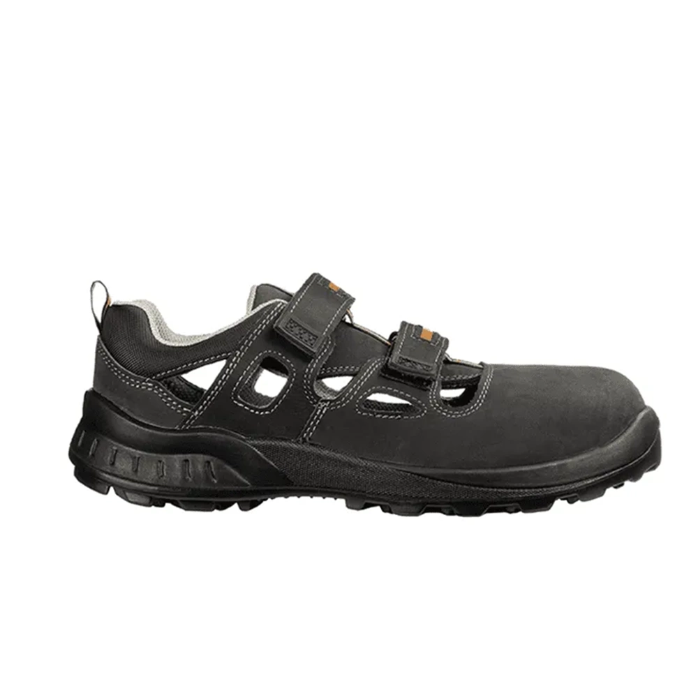 RUNNEX® TeamStar S1 Çelik Burunlu Cırt Cırtlı İş Sandaleti Siyah