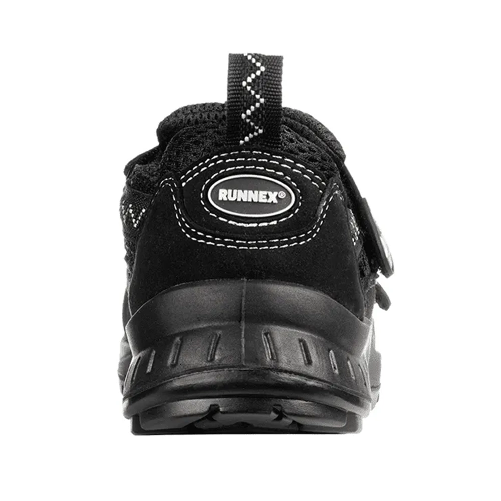 RUNNEX® TeamStar S1 ESD Alüminyum Burunlu Cırt Cırtlı İş Sandaleti Siyah