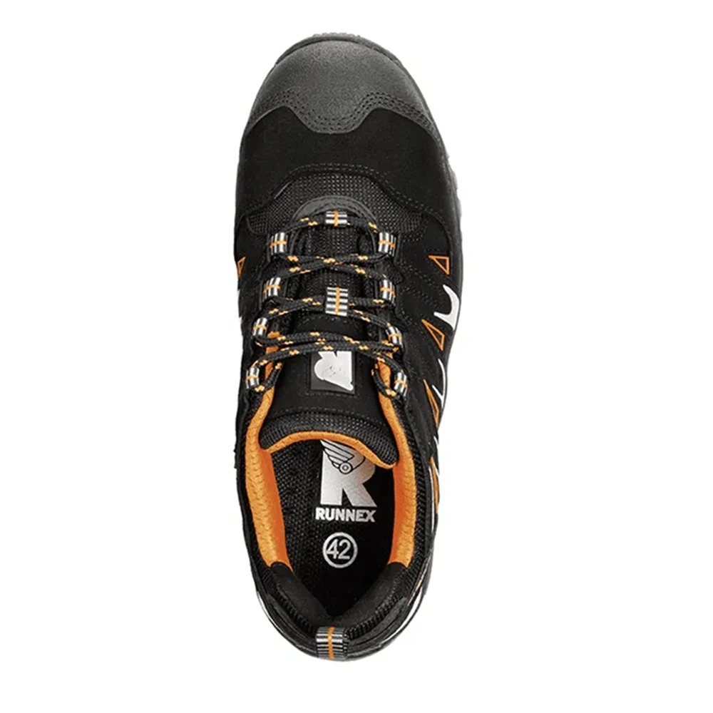 RUNNEX® LightStar S1PS Alüminyum Burunlu Mikrofiber İş Ayakkabısı Siyah