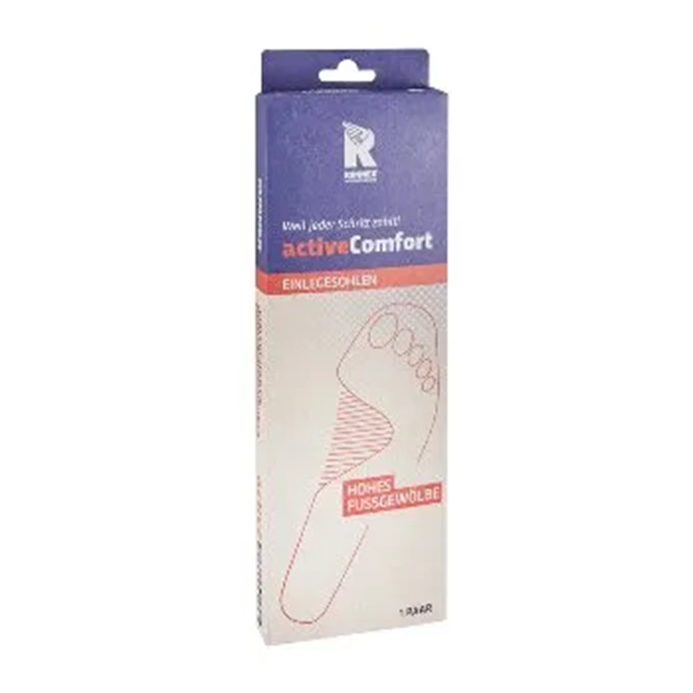 RUNNEX® activeComfort High Yarı Ortopedik Tabanlık Siyah